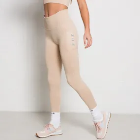 304 Womens Ribbed Seamless 3D Fit Leggings Nude