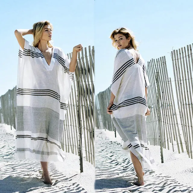 Ailunsnika Plus Size Women Summer African Ethnic Print Kaftan Maxi Dress 2018 Summer Loose Vintage Boho Beach Long Dress MX352
