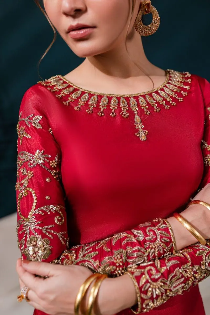 Allure by IH - EMMA - Katan Silk - MAROON - 3 Piece