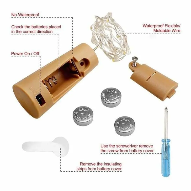 Amazing LED Bottle Cork wire lights