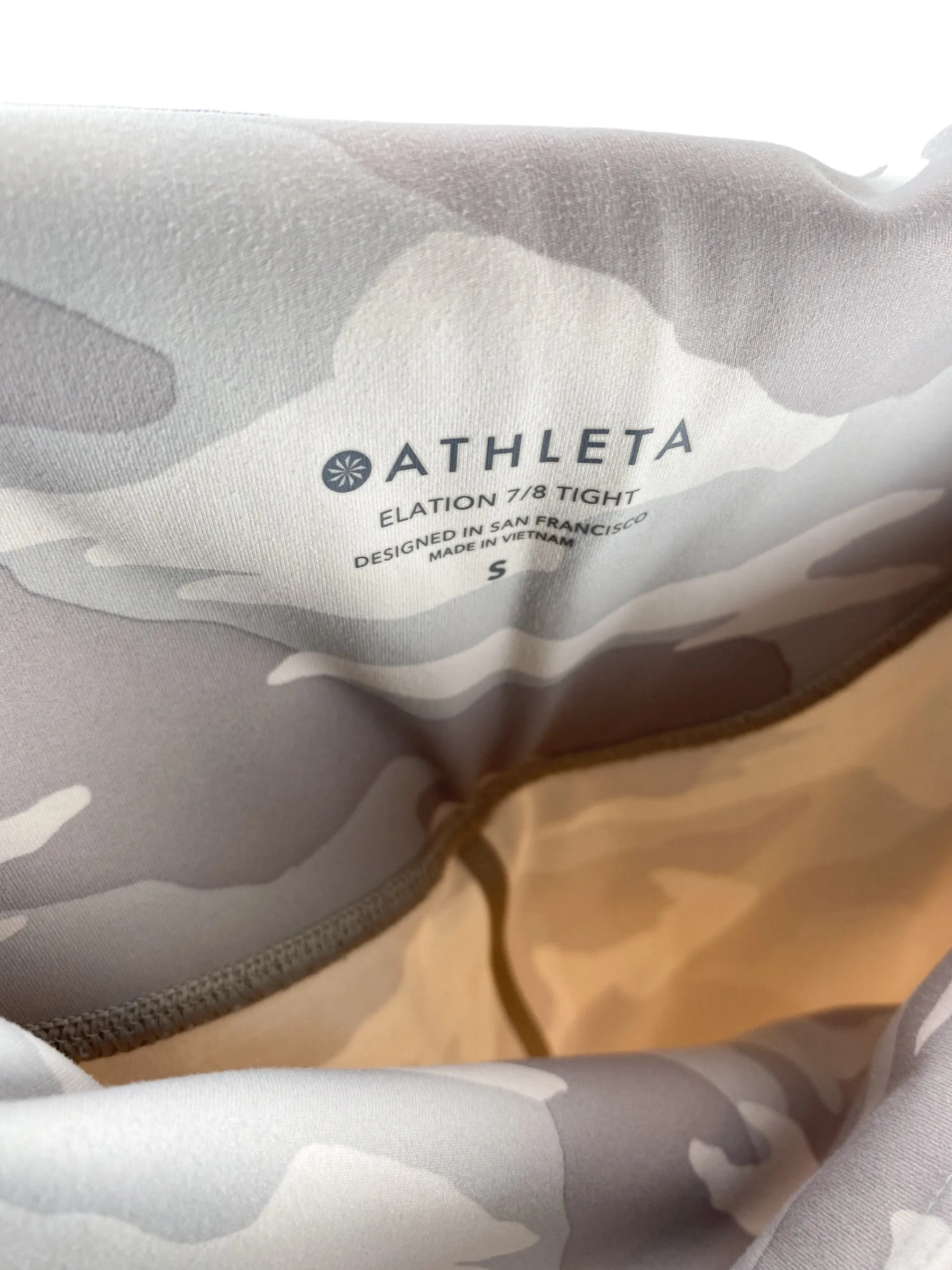 Athleta Women's Elation Camo 7/8 Active Tight Grey Multi Size S