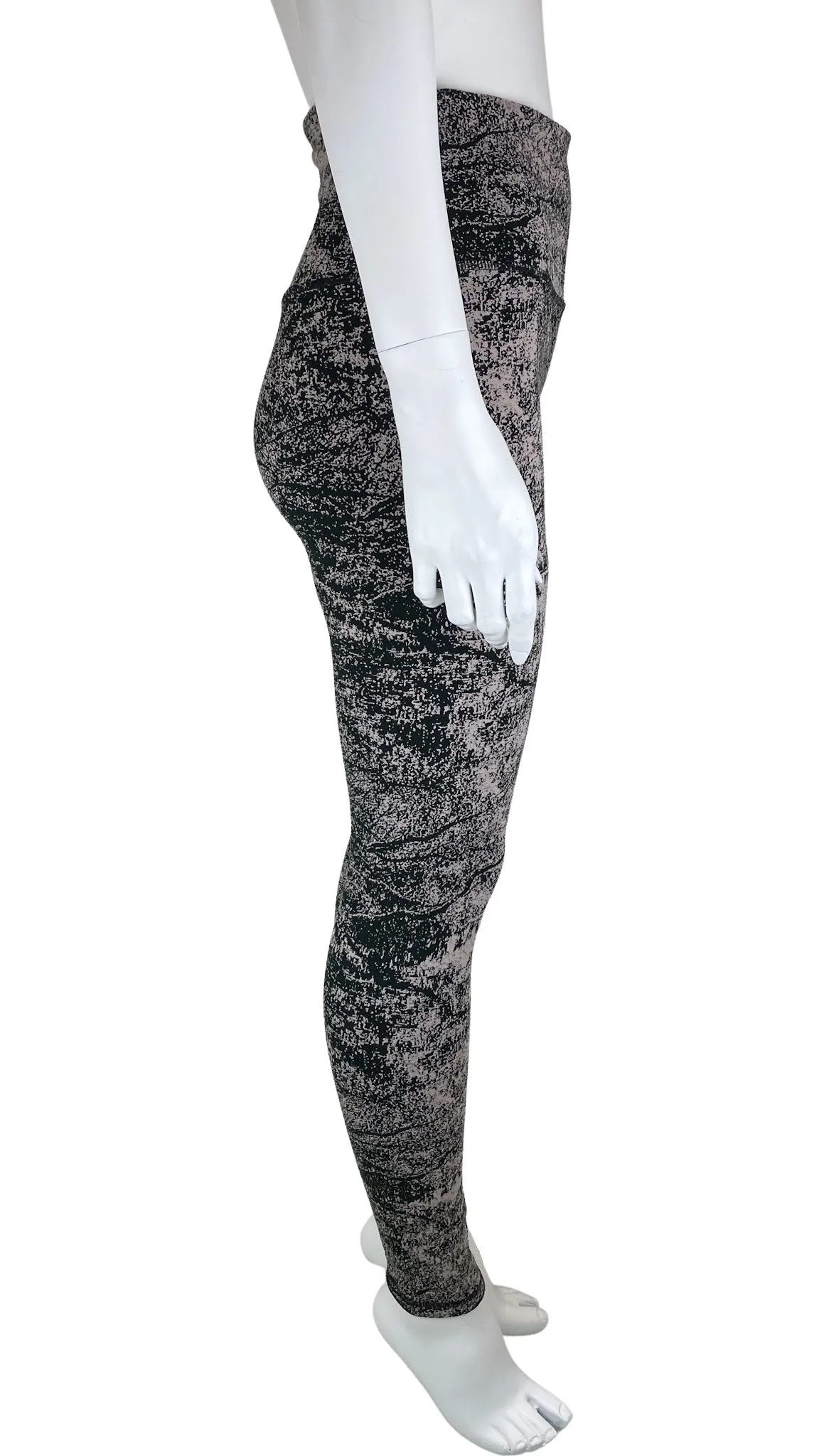 Athleta, Women's Printed Elation Glades 7/8 Legging, Black/Taupe, Size S