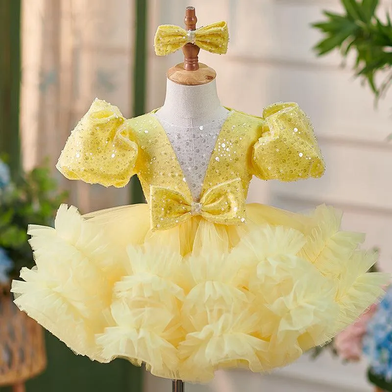 Baby birthday party Princess dress, custom color accepted.