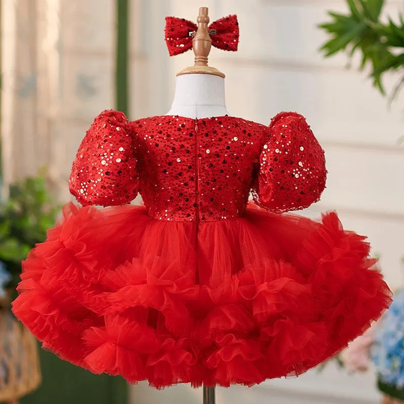 Baby birthday party Princess dress, custom color accepted.