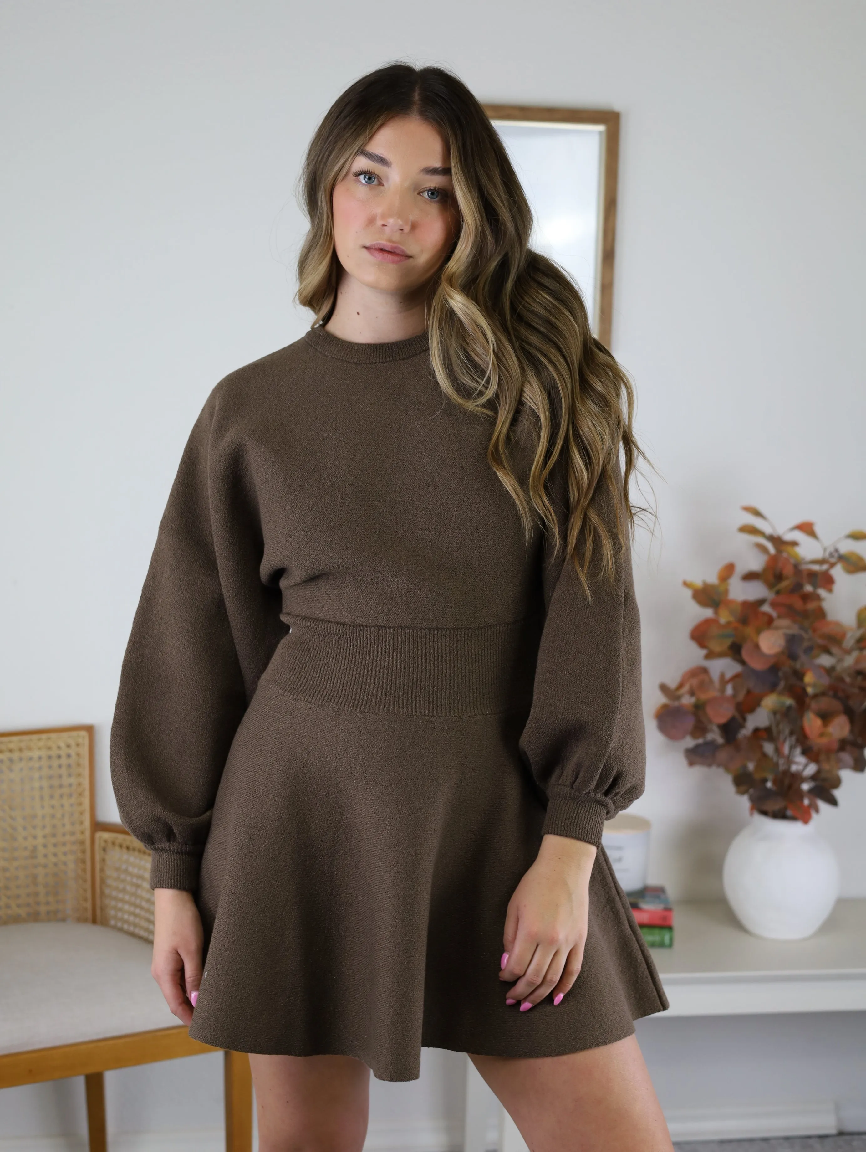Belinda Sweater Mini Dress = Sale
