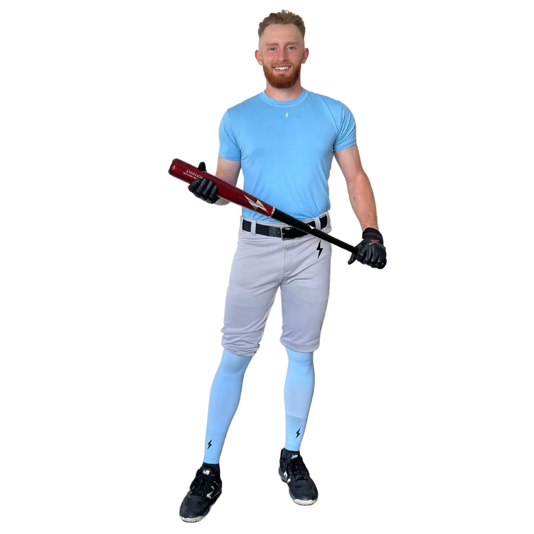 BRUCE BOLT Premium Pro Baseball Short - GREY