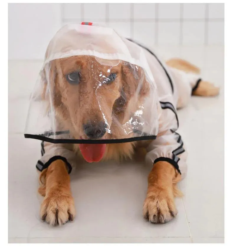 Clear Waterproof Raincoat for Pet Dogs