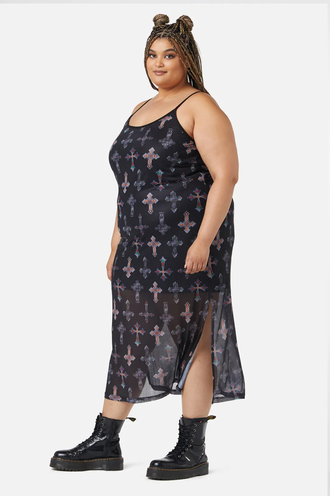 Curve Hope Had Died Mesh Dress