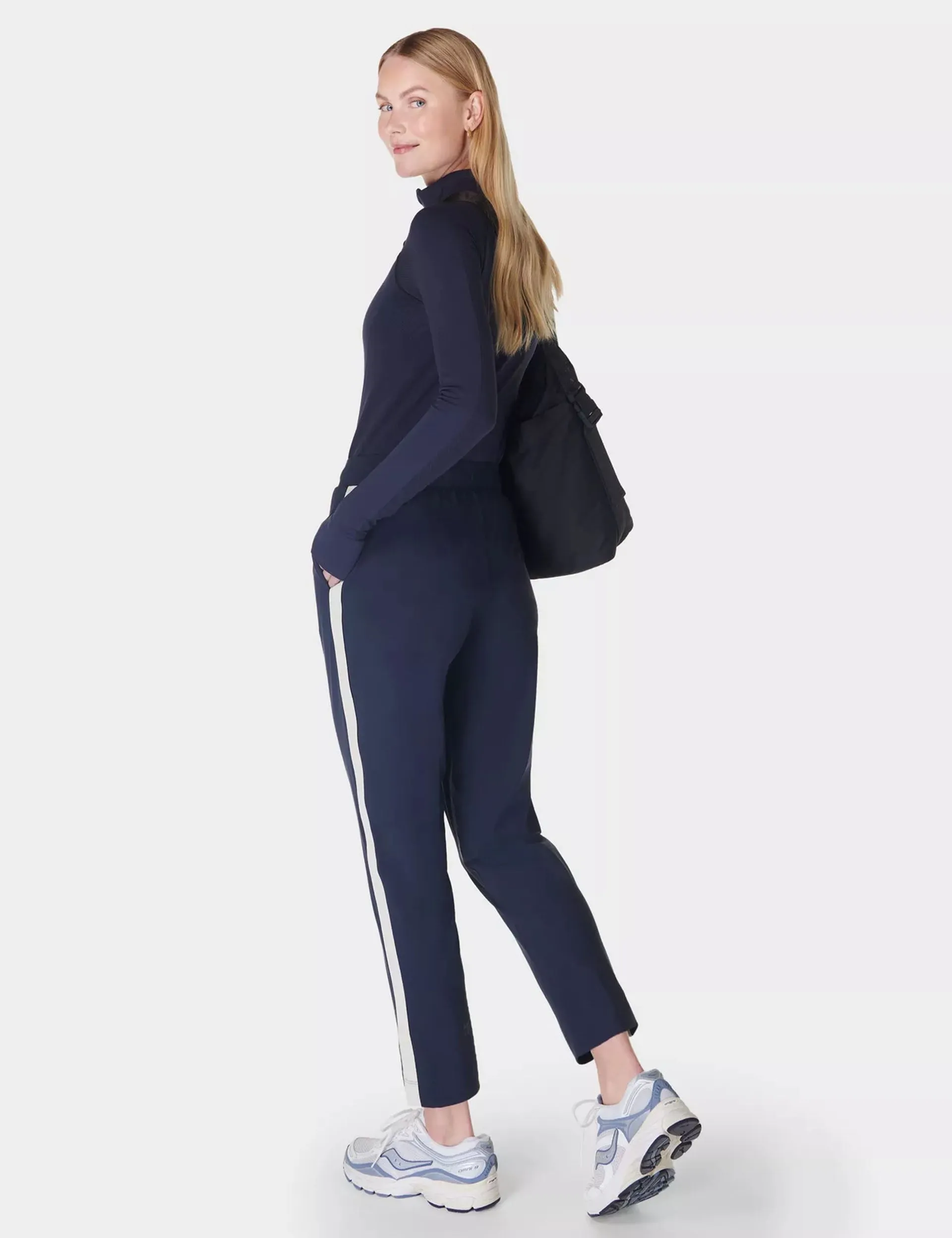 Explorer Side Stripe Trouser - Navy Blue
