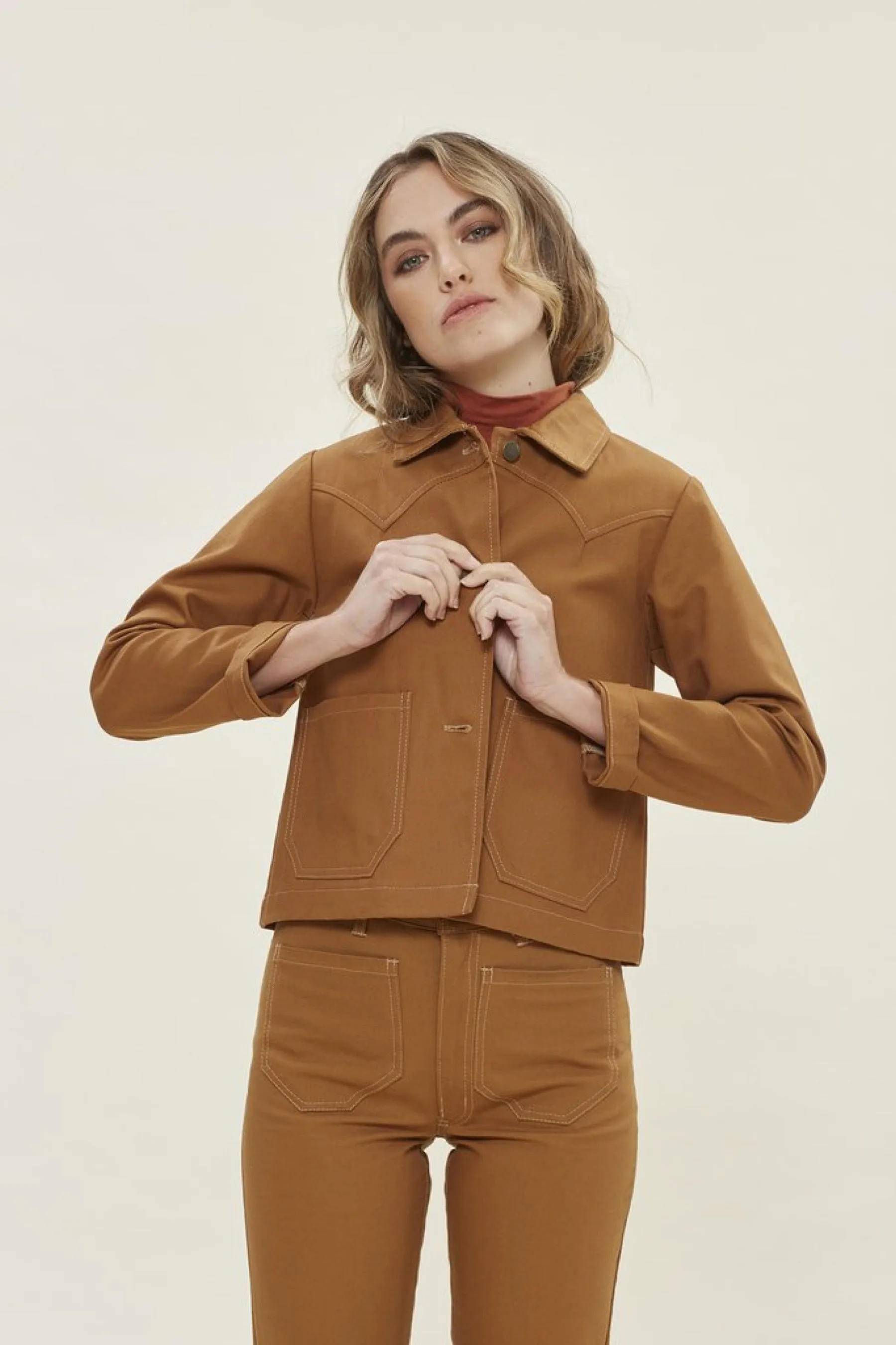 Honey Shrunken Ranch Jacket