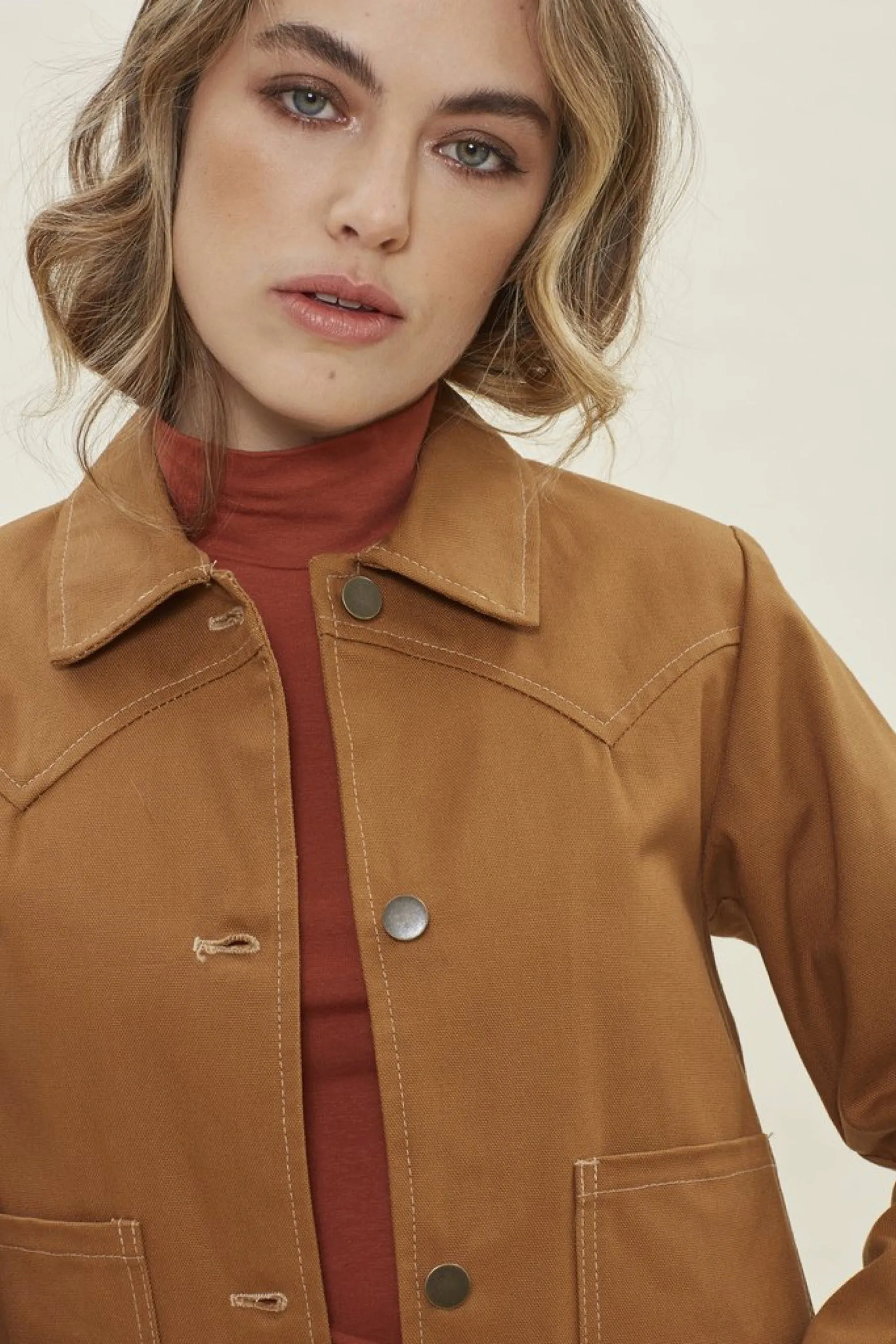 Honey Shrunken Ranch Jacket