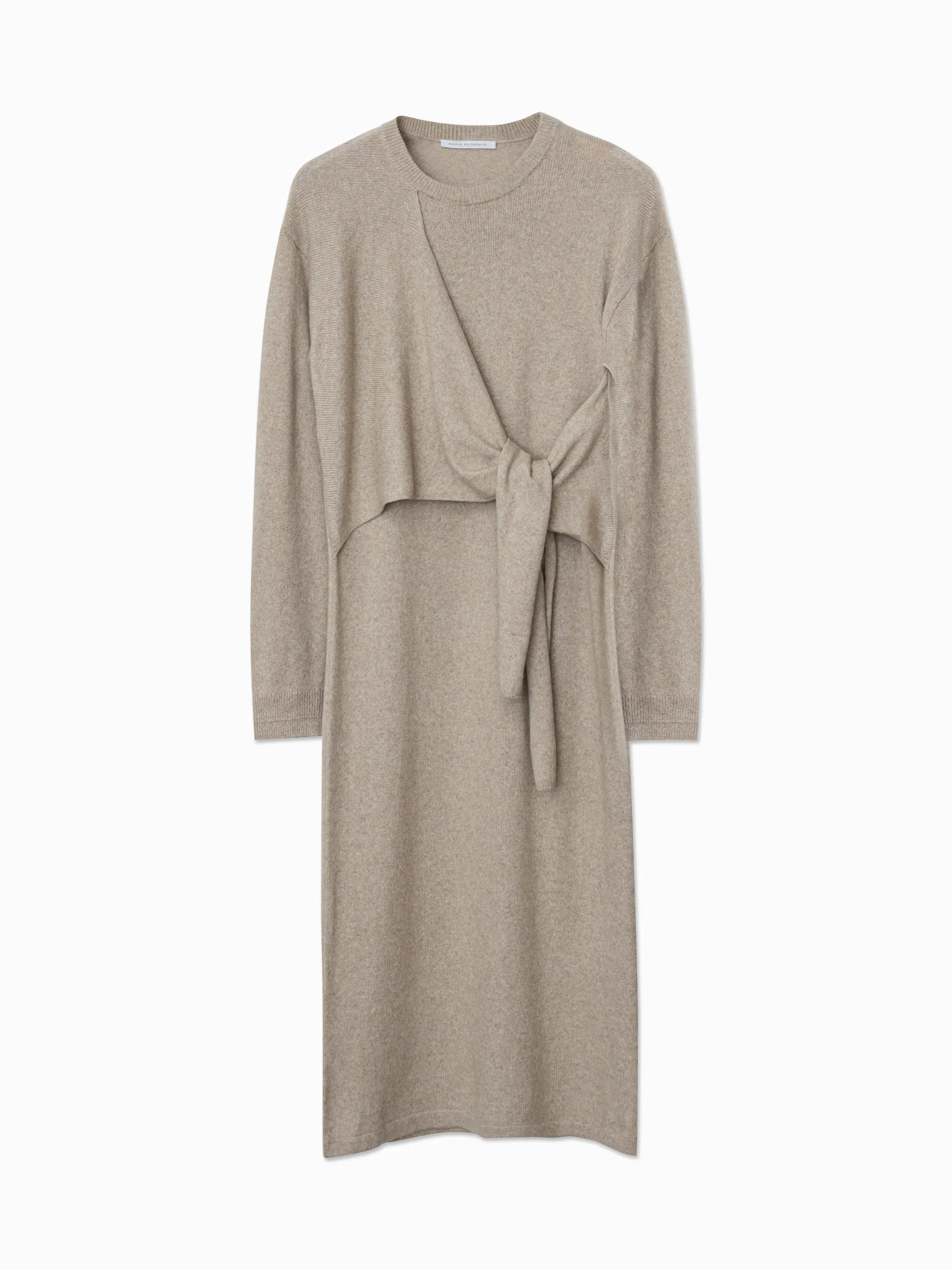 Knot Dress in Stone