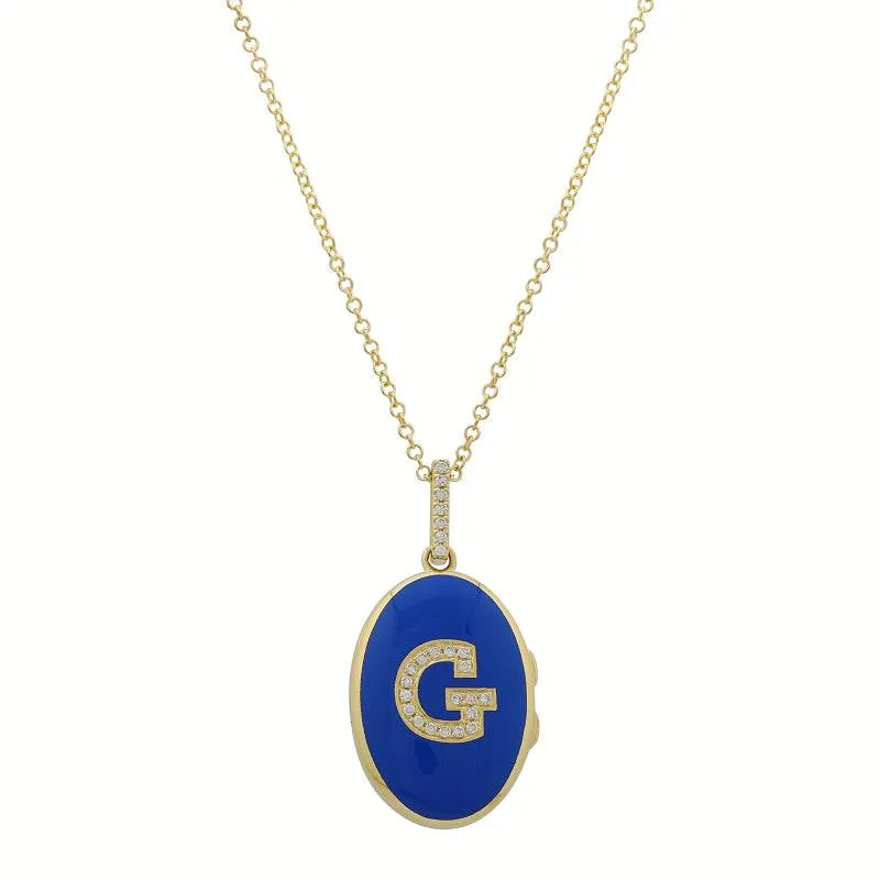Letterman Locket Necklace