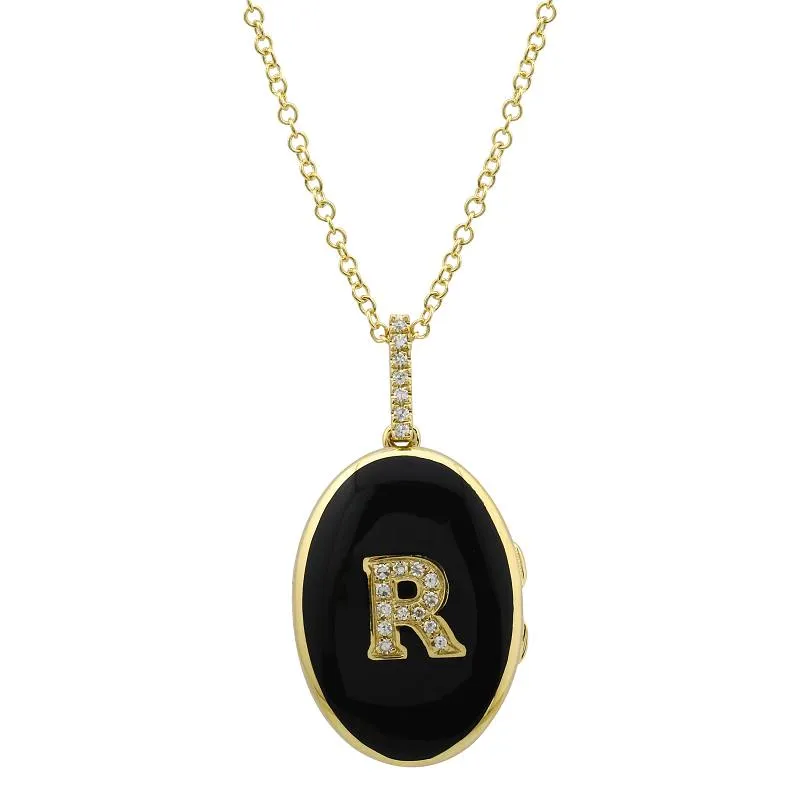 Letterman Locket Necklace
