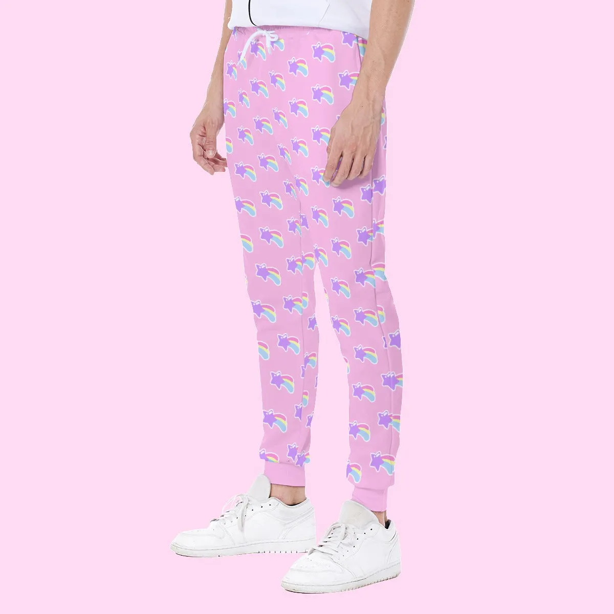 Magical Shooting Star Men's Sweatpants - Pink