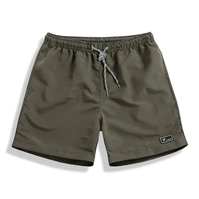 Men Casual Breathable work Pants Pockets Beach Solid Color Sport Shorts Men's Short Jogger Shorts Pant with Pocket Breathable