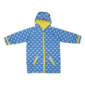 Mid Weight Raincoat-Blue Dino