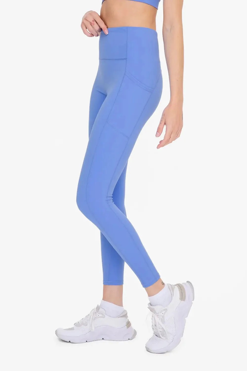 Mono B No Front Seam Lycra-Blend Swoop Leggings