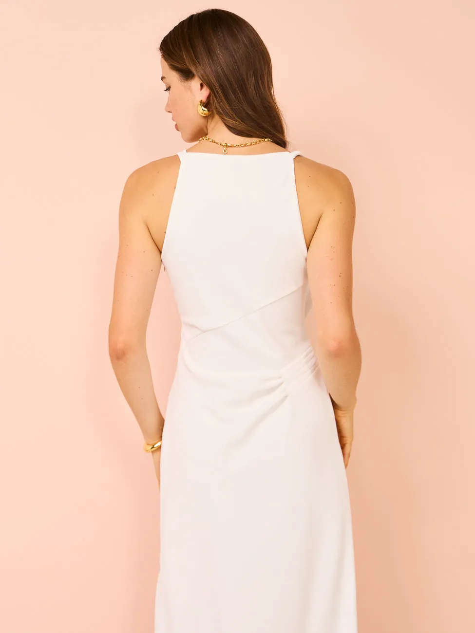 One Fell Swoop Alina Dress in Ivory Crepe