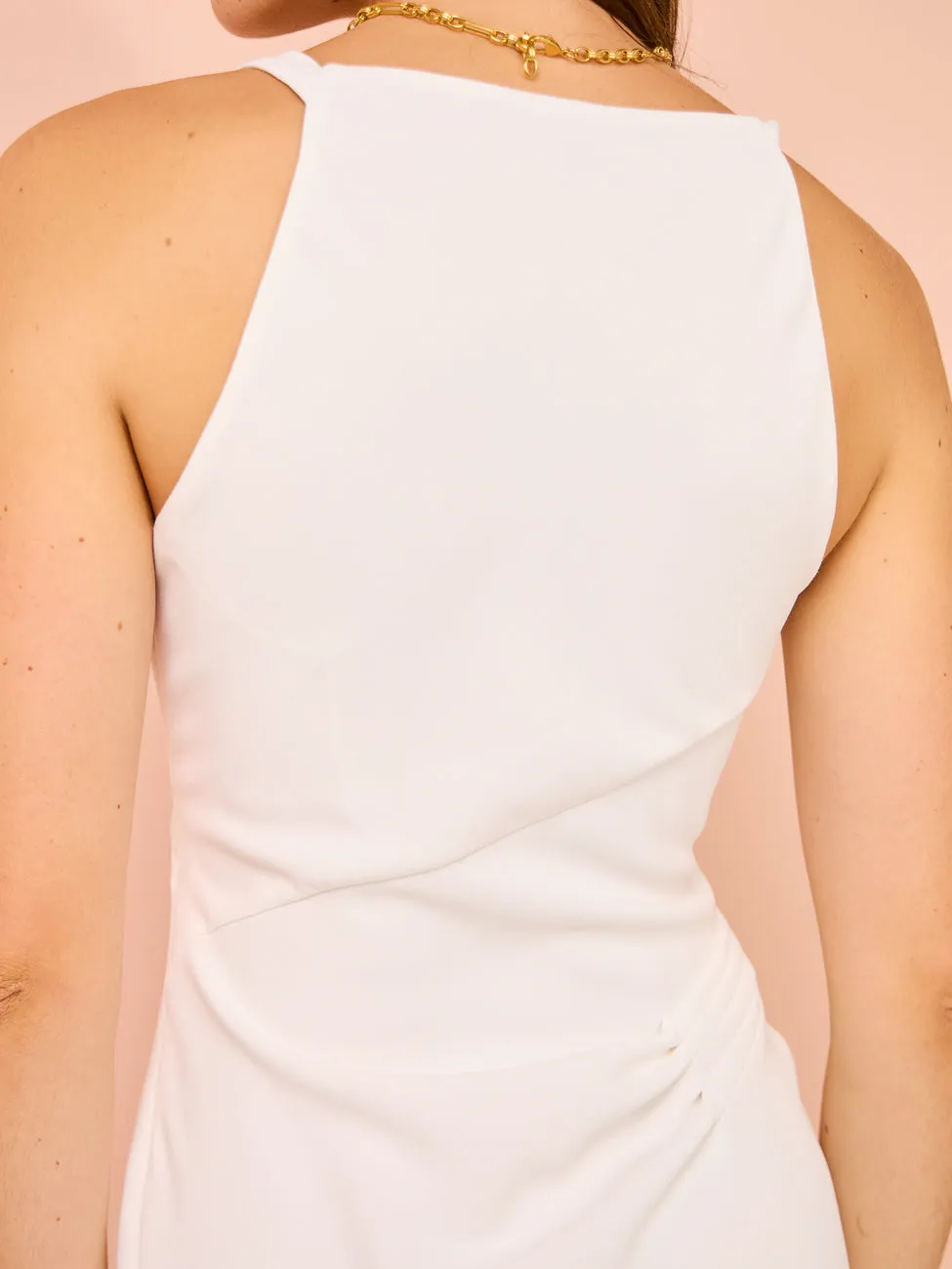 One Fell Swoop Alina Dress in Ivory Crepe