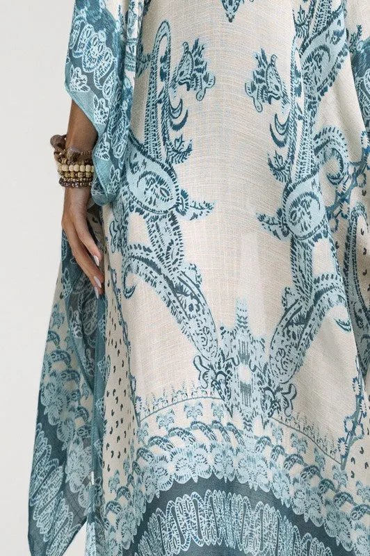 Paisley Print Kimono