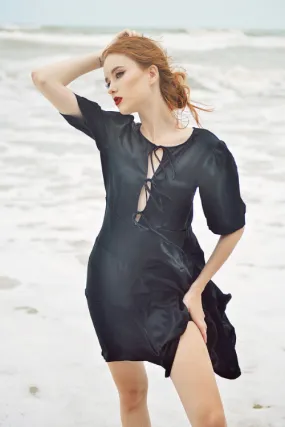 SARAH Silk Midi Dress