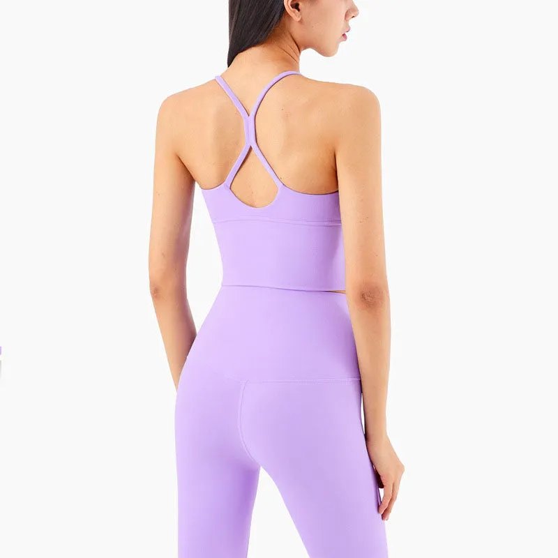 Sexy Deep V Vest Hot Workout Sports Bra