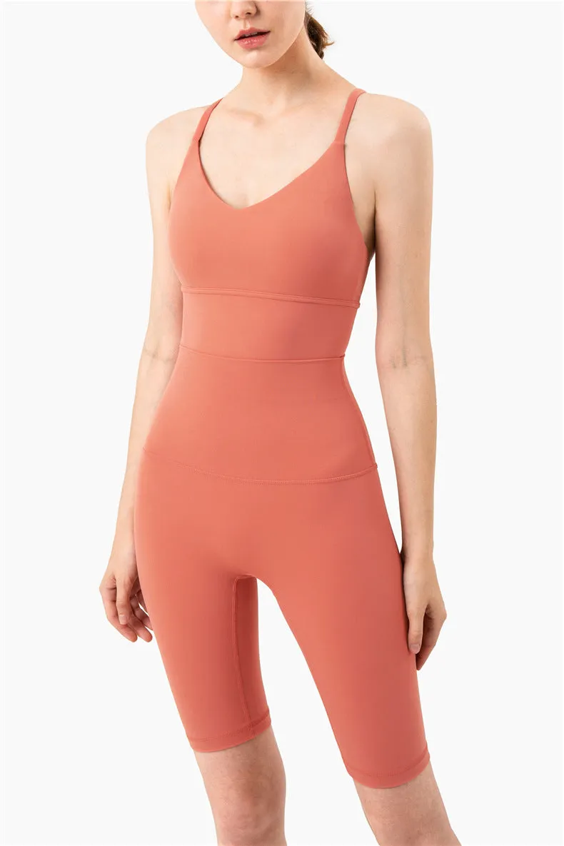 Sexy Deep V Vest Hot Workout Sports Bra