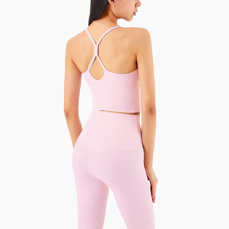 Sexy Deep V Vest Hot Workout Sports Bra