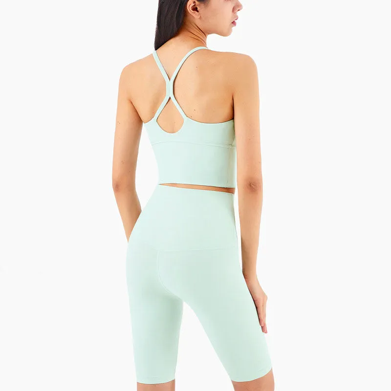 Sexy Deep V Vest Hot Workout Sports Bra