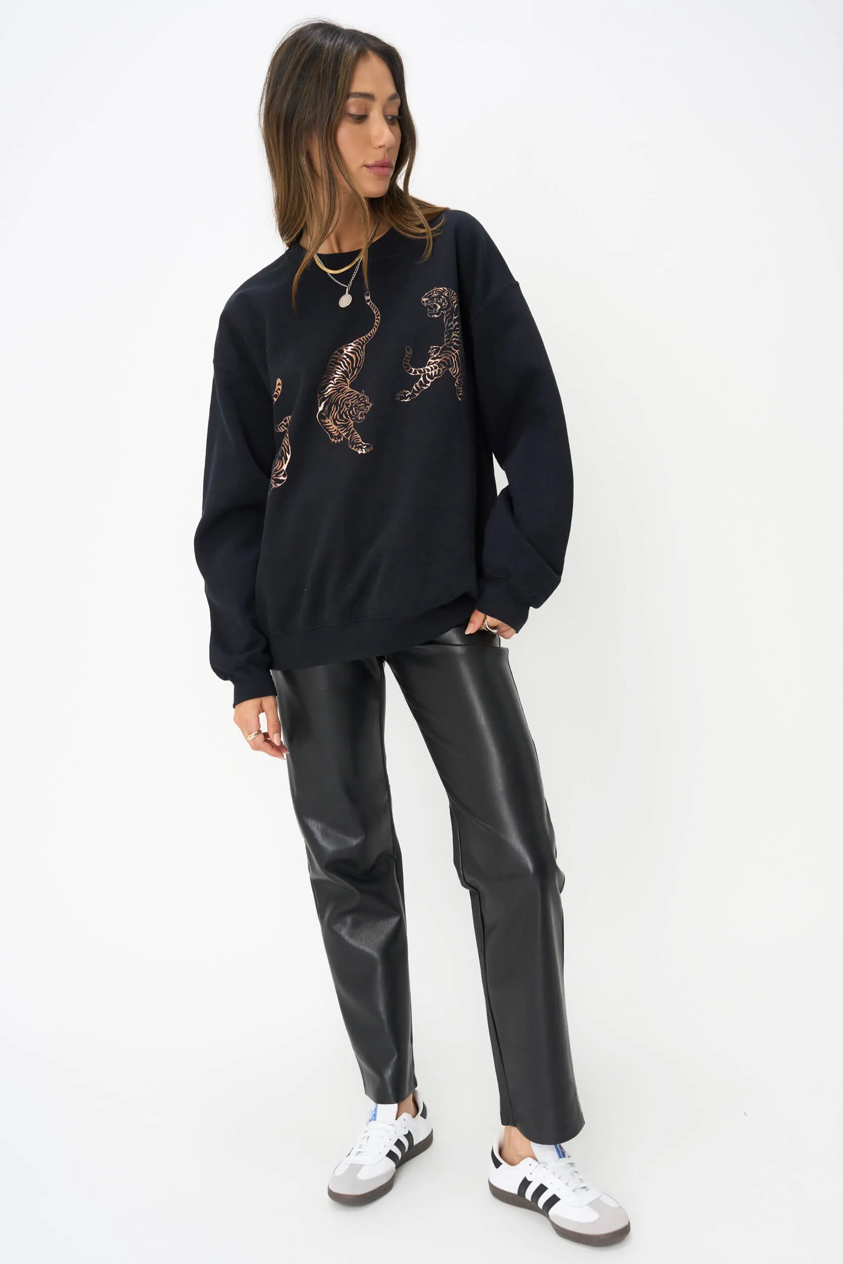 Tigers Oversized Sweatshirt - Black