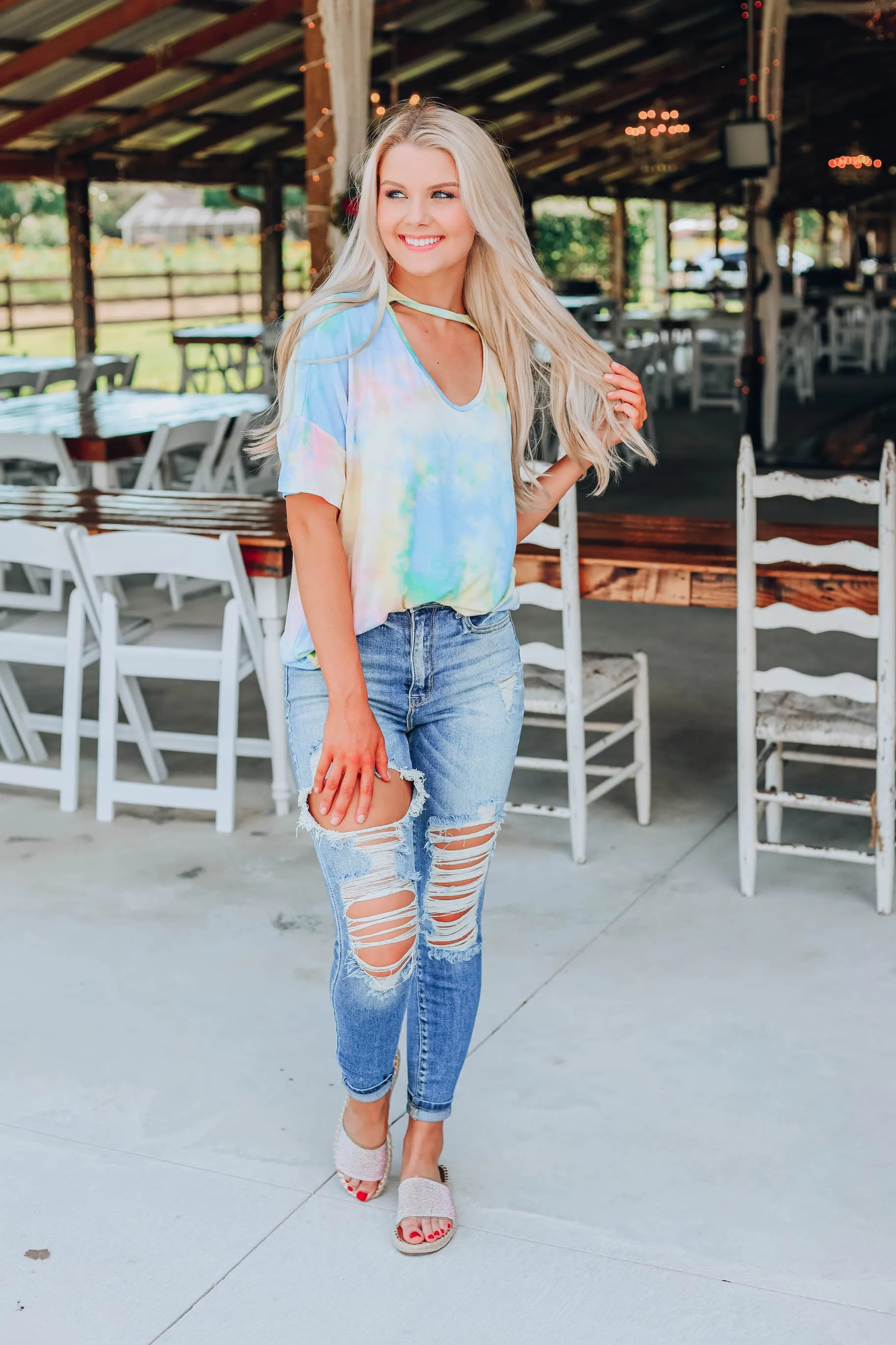 Tranquil Tie Dye Top S-3X