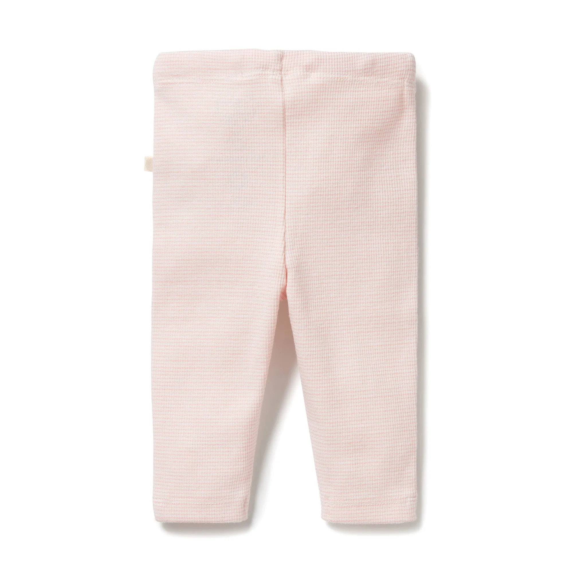 Wilson   Frenchy Organic Stripe Rib Legging- Cantaloupe